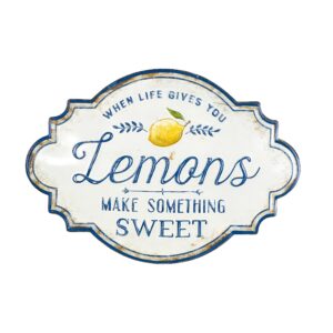When Life Gives You Lemons Make Something Sweet" Metal Wall Décor