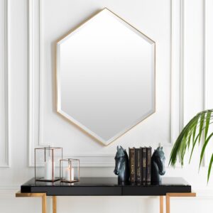 Conner Hand Gilded Modern Wall Mirror - 30" x 42"