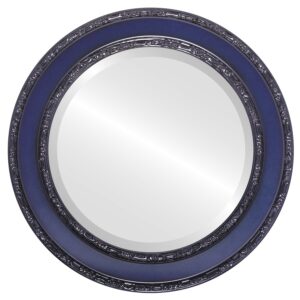 designer round mirror