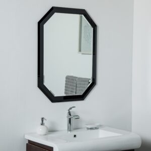 Bella Frameless Wall Mirror 31.5 x 23.6in Bathroom Mirror - Silver - 31.5x23.6x.5